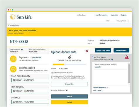 sun life member portal.